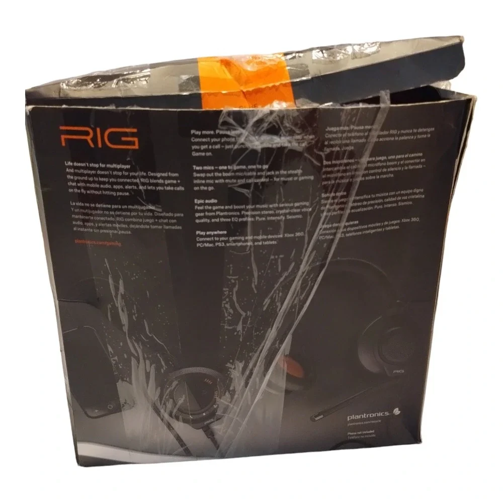 Plantronics RIG Headband Headset‎ Black for Stereo Gaming
